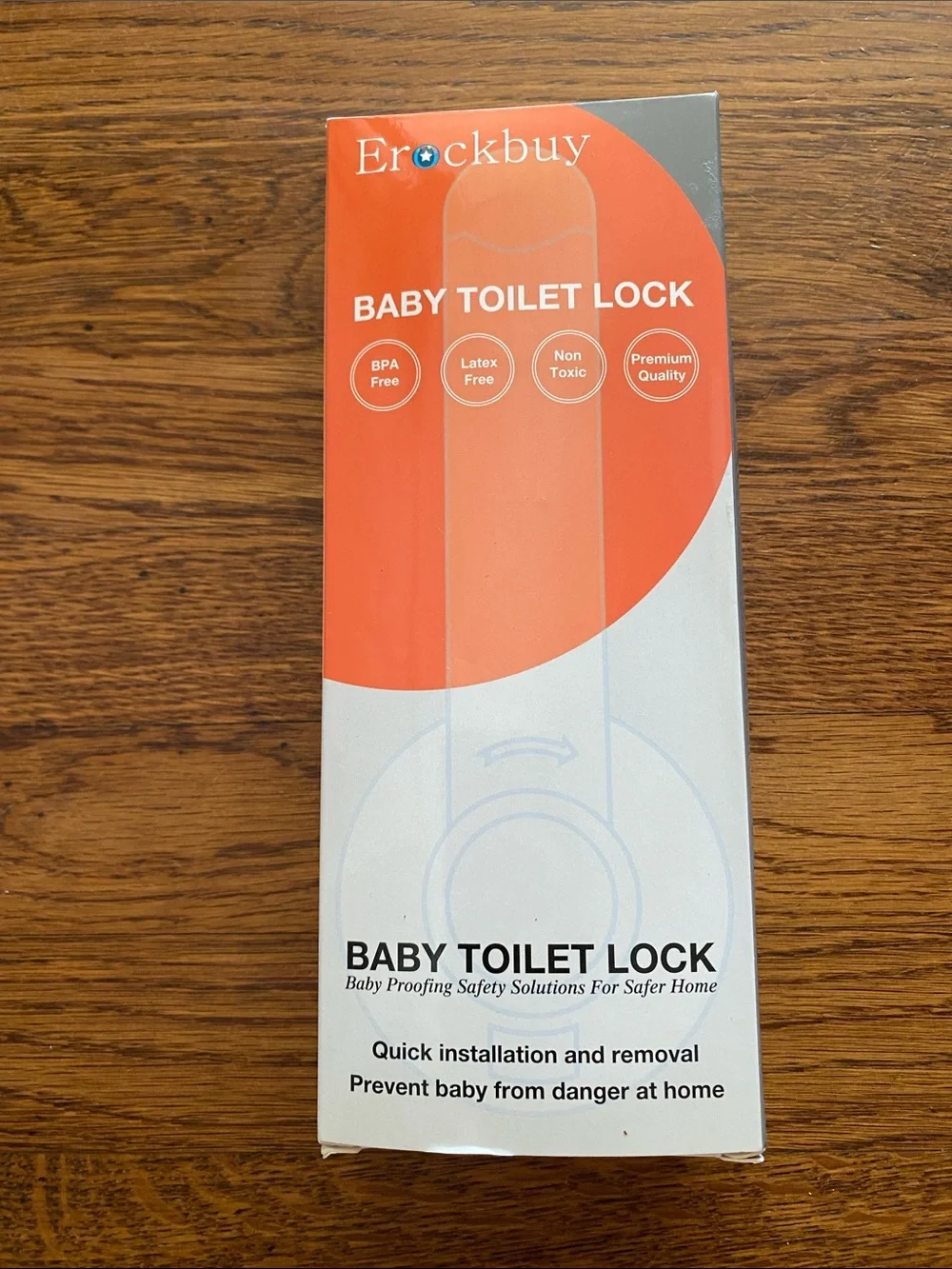 NEW Baby Toilet Lock, 2-Pack, White and Gray, never used